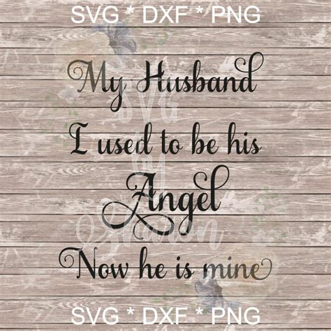 My Husband Angel SVG File Cutting File for Vinyl Printable PNG File ...