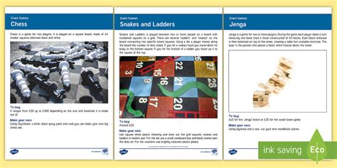 Giant Games Guide (teacher made) - Twinkl