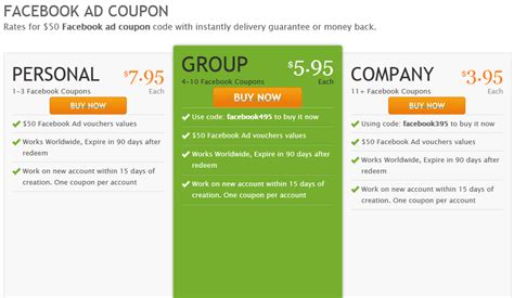 Image result for Facebook Ad Coupon Code