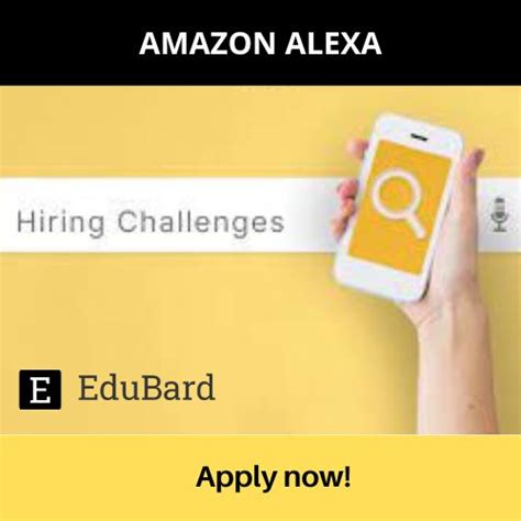 Amazon Alexa | Application for Job-A-Thon Exclusive Hiring Challenge 2 ...