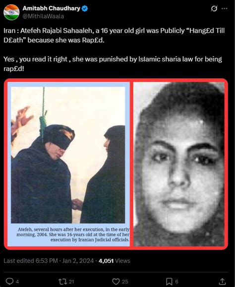 Back When A 16-year-old Girl Was Publicly Executed In Iran For A Crime ...