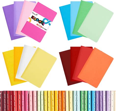 KoogeL 32 Pads Mini Notebooks Unlined, Pocket Notebooks Blank Small ...