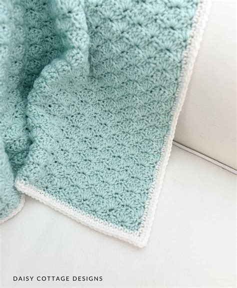 Shell Stitch Blanket Tutorial 的图像结果