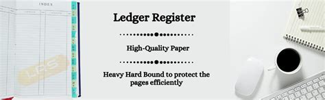 LRS Ledger Register Size - 34 x 21 CM - 80 GSM Thick Ledger Paper ...