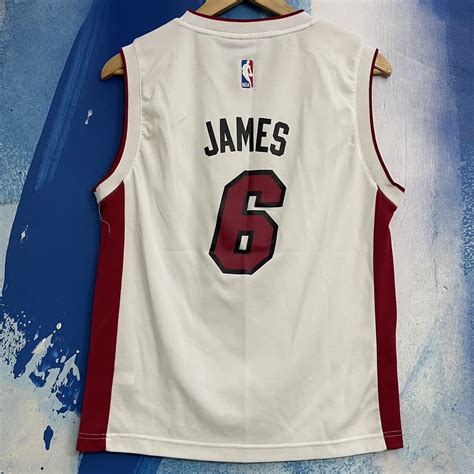 Adidas Miami Heat Lebron James #6 Jersey Men’s Size... - Depop