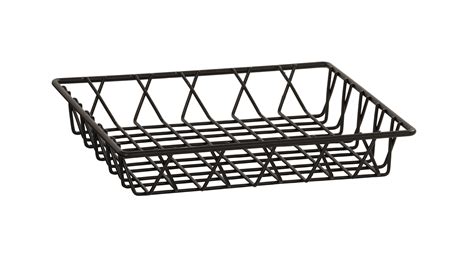 Cal-Mil Black Square Wire Basket - 12" X 12" X 3" - Wayfair Canada