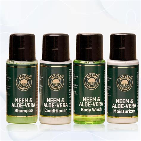Buy Old Tree Neem & Aloevera Travel Toiletries 20ml, (Set of 25-100Pcs ...