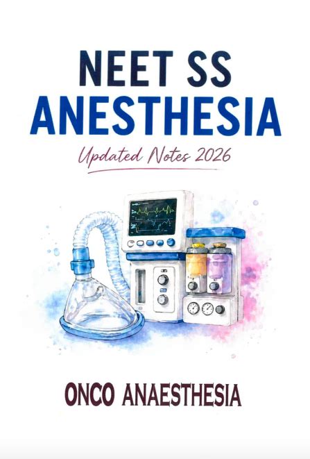 Neet SS Onco Anaesthesia 2026
