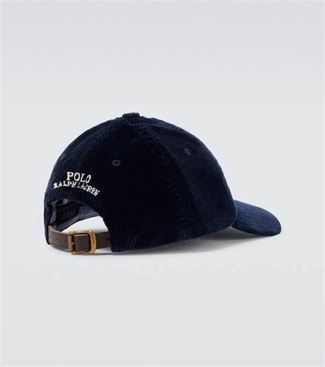 Cotton corduroy baseball cap in blue - Polo Ralph Lauren | Mytheresa