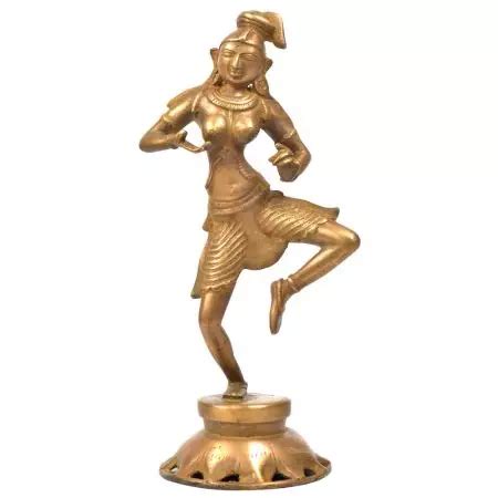 Brass Dancing Lady Statue