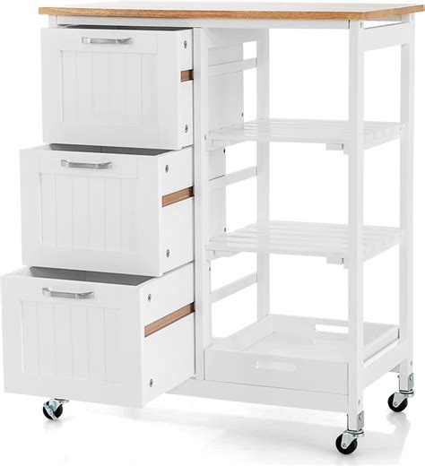 PETSITE Kitchen Island Cart with Storage on Wheels, India | Ubuy