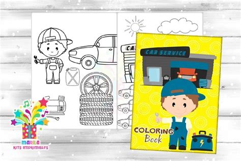 Mechanic Coloring Pages 的图像结果