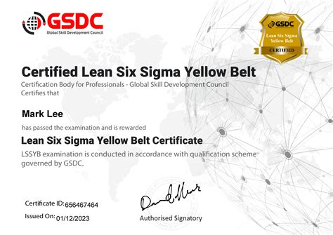 Lean Six Sigma Yellow Belt Certification | GSDC