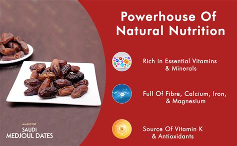 Markstor Fresh Saudi Medjoul Dates - King of Dates - 1 Kg [500g x 2 ...