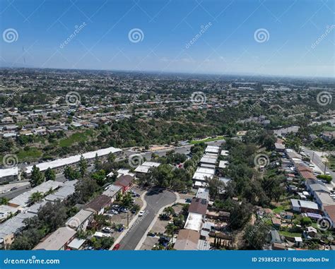 Aerial View of South San Diego Residential Neighborhood Stock Image ...