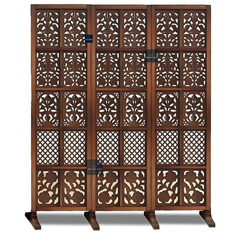 NEOCOLOURS Wooden Room Partitions, Room Divider Screen Separator and ...