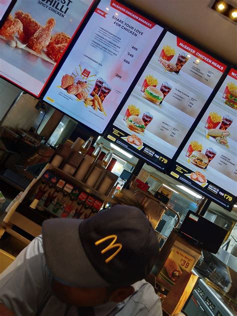 Menu at McDonald's, Chennai, Om Sakthi Plaza
