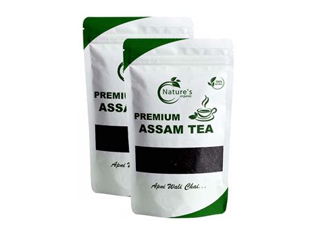 Nature's Organic Assam Tea With Gently Rolled Aromatic Long Loose ...