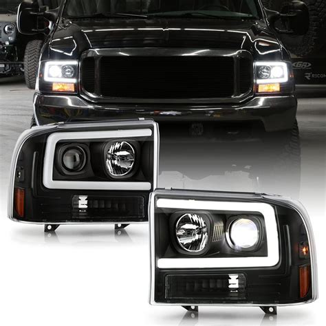 Buy ACANII - For 1999-2004 Ford F250 F350 SuperDuty Black LED Tube ...