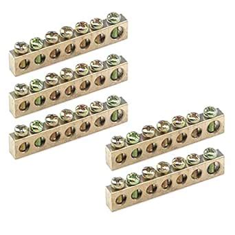 MY MIRONEY 7 Positions Terminal Ground Bar Electrical Wire Screw ...