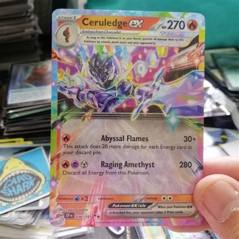 Ceruledge ex 036/191 Surging Sparks Holo Pokemon card tcg | Shopee ...