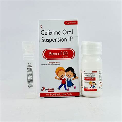 Bencef-50 Dry Syrup Benscott Pharma Pvt. Ltd.