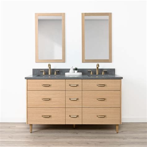 White Oak Vanities (24”-72”) | Solid Wood Bathroom Vanity – Ships Free ...
