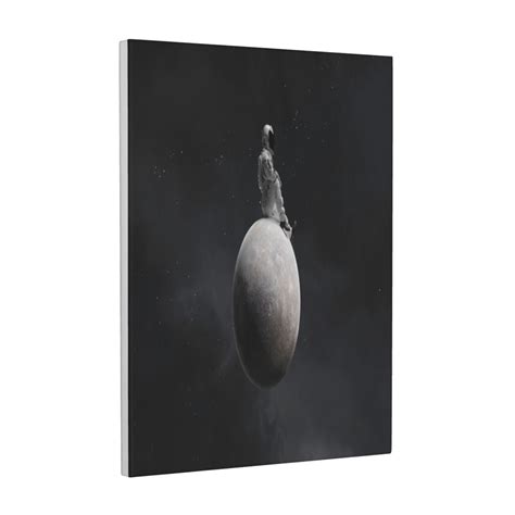 Kdxio Astronaut Sitting On Mercury Planet Pattern Canvas Wall Art 12x16 ...