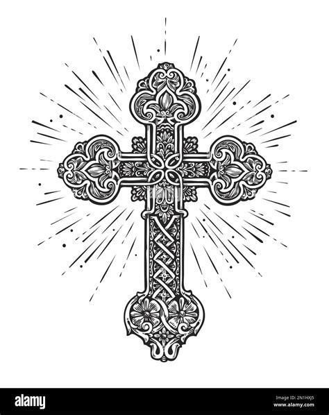 Christian Cross Drawings