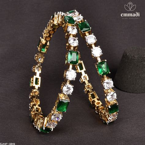 Bangles Premium 3D Cz – Emmadi Silver Jewellery