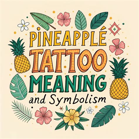 Meanings & Symbolism Of Pineapple Tattoos Explained