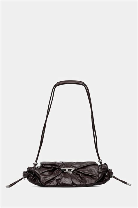 Diesel torebka skórzana SCRUNCH-D kolor brązowy X10331.P1003 | Answear.com