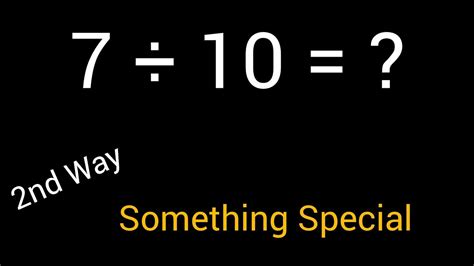 7 Divided by 10 ||7 ÷ 10||How do you divide 7 by 10 step by step?||Long ...