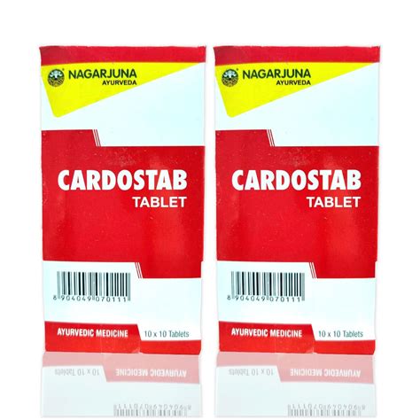 Buy Dr. Acharya's Ayurveda Cardostab tablets (100 tabs x 2), 200 ...