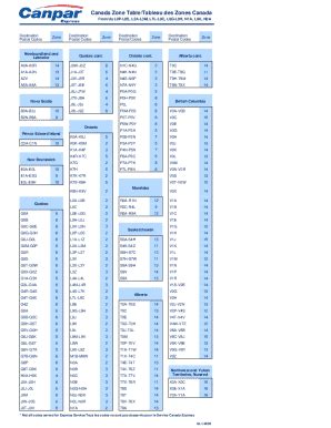 Image result for Canadian ZIP Code Map