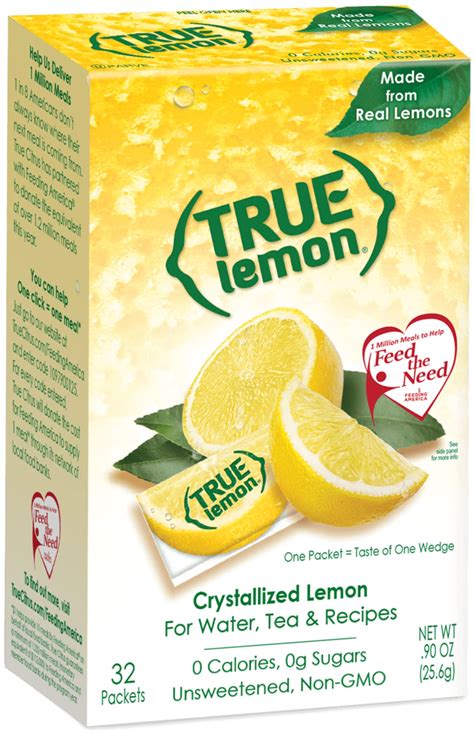 Amazon.com : True Lemon Crystalized Lemon 32 Packet Box (3 Pack)= 96 ...