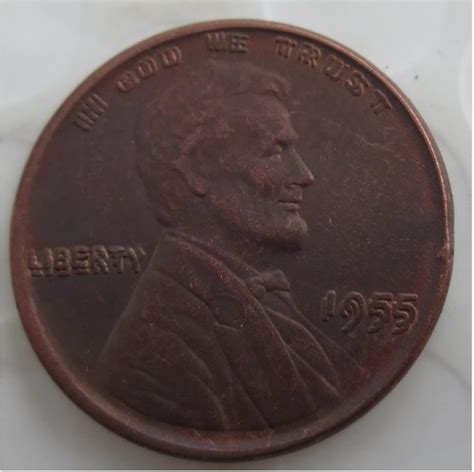 Rare One Cent 1955 Double Lincoln USA American Restrike Coin. Discover ...