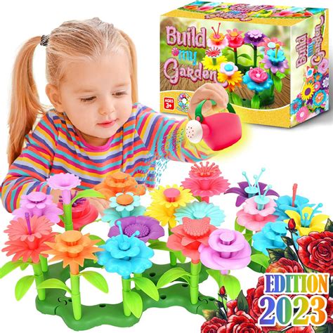 Buy FunzBo Flower Garden Building STEM Toys - Gardening Pretend Gift ...