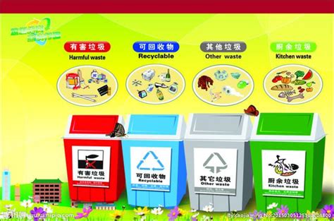 分类可回收垃圾桶素材图片免费下载-千库网