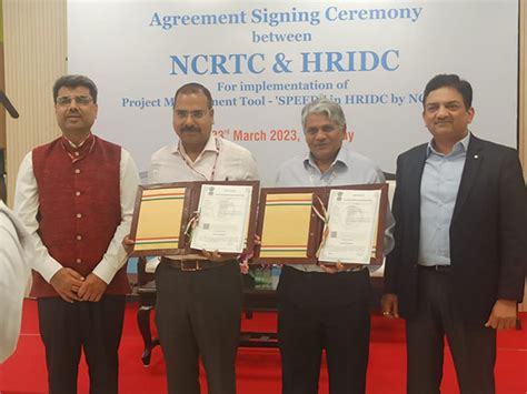 HRIDC is leveraging NCRTC's SPEED to enhance its project monitoring and ...