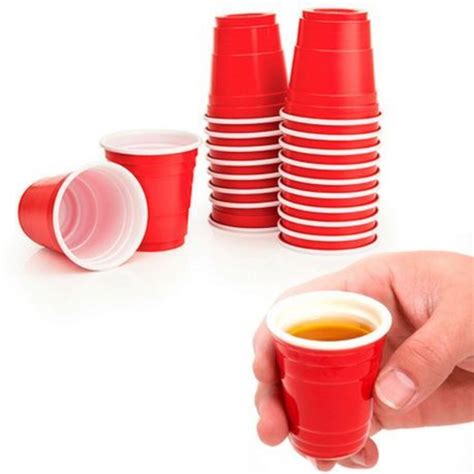 Time Savers Disposable Shot Glass Plastic 20pack Mini Beer Pong Cups