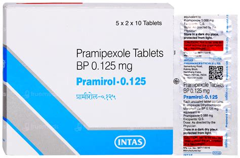 Pramirol 0.125 MG | Order Pramirol 0.125 MG Tablet Online at Truemeds