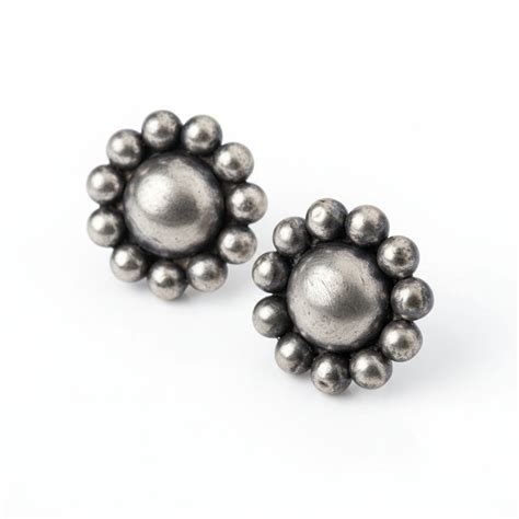 Buy Saaj Gath Earring - Handcrafted Silver Jewelry | House of Aadyaa