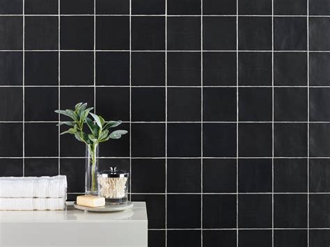 Zellige Caviale Black Ceramic Tile | Floor and Decor