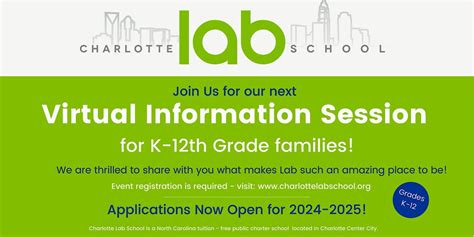 Charlotte Lab School Virtual Information Session - Grades K-12th ...