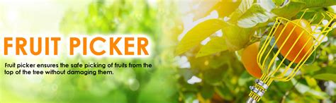 TrustBasket Fruit Picker-Gardening Metal Fruit Picker with Adjustable ...