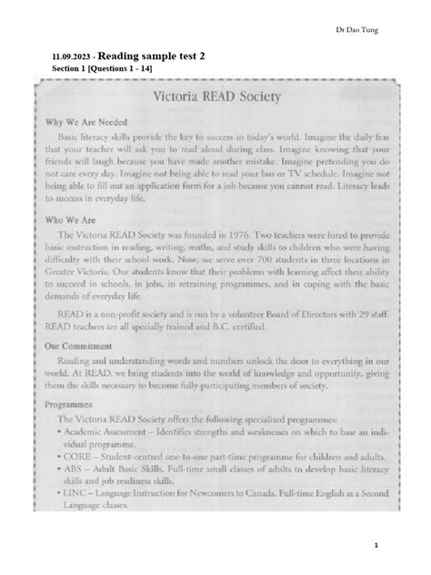 Literacy Test Example 的图像结果