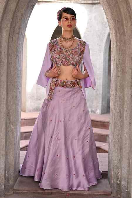 Buy Purple Silk, Cotton Sequins, Patchwork, Embroidery Round Ambrosia ...