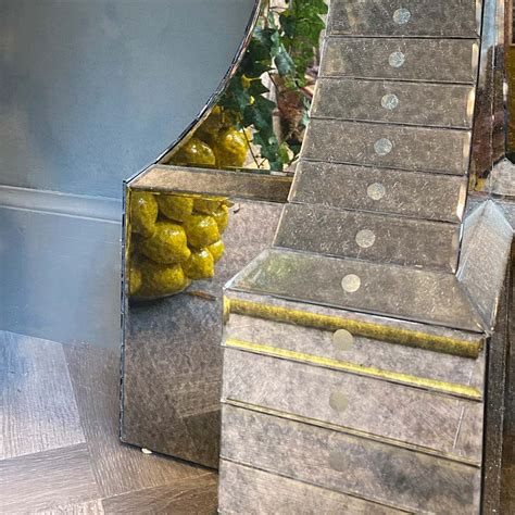 Image result for Mirrored Side Table