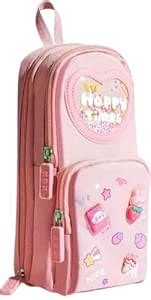 BANSI creatives Happy Times Pencil Case, 6-Layer Large Capacity Pink ...